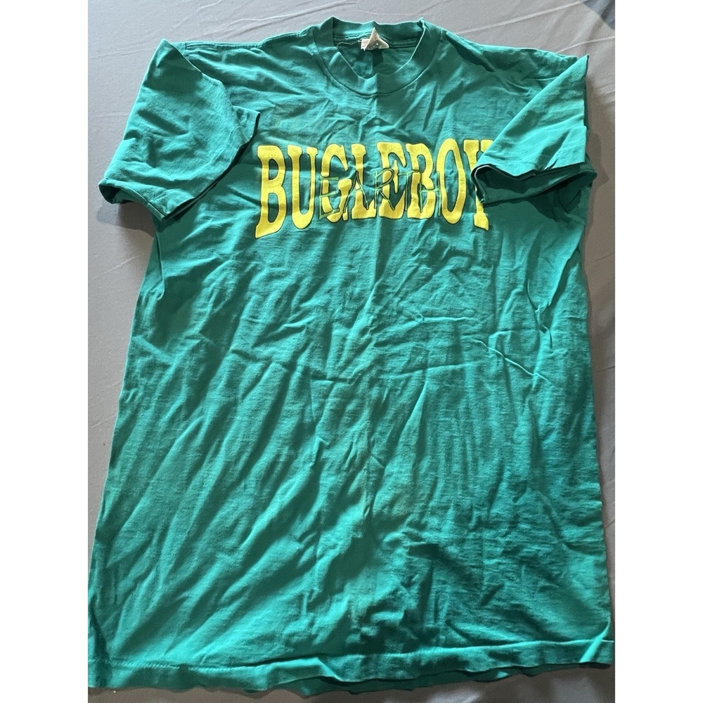 Vintage 1990s‎ Buggle Boy Kids Shirt Made in USA Medium Teal